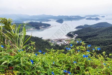 Jindo和Jeopdo岛的景象取自Jeopdo高清图片