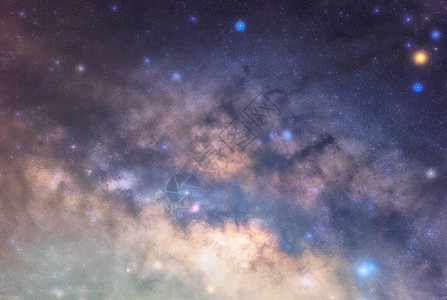 银河系与宇宙中的星和太空尘埃图片
