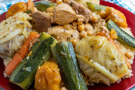 摩洛哥传统食肉蔬菜卷心菜胡图片
