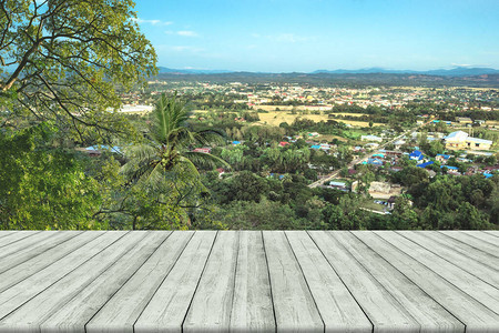 清空的木板空间平台泰国高新寺南图片