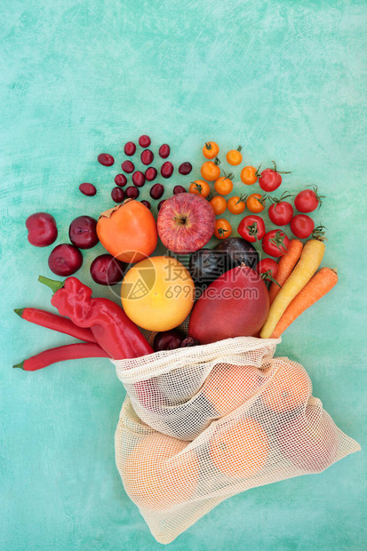 富含番茄红素的水果和蔬菜系列图片