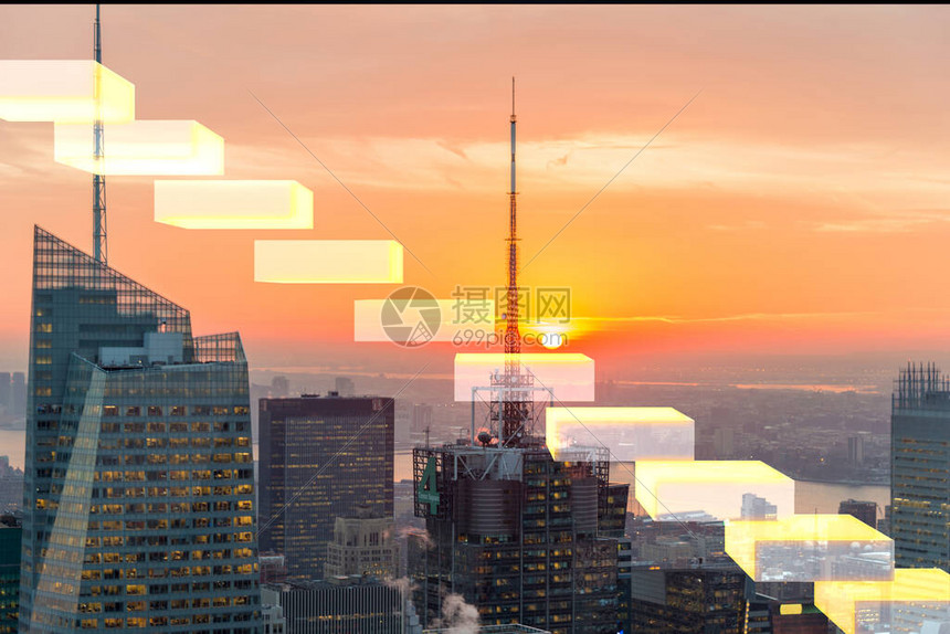 衰退和危机概念与下降图的衰高清图片下载正版图片506724045摄图网