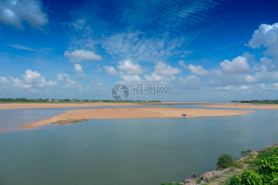 奥里萨邦马哈纳迪河的美丽风景图像图片