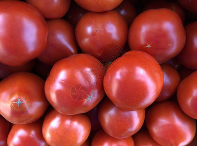 蔬菜红樱桃番茄的宏观照片水果蔬菜番茄排成一排股票照片图片