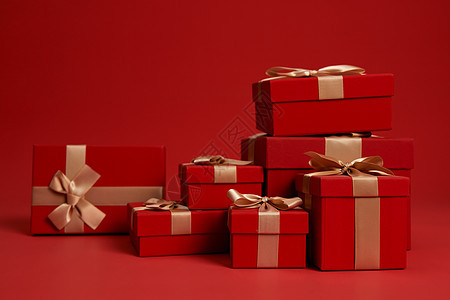 圣诞新年礼物盒图片