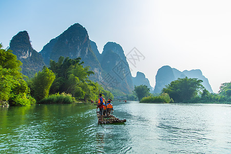 初秋的广西桂林漓江山水风光图片