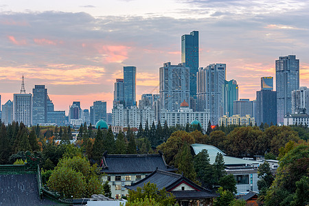 南京城市风光天际线图片