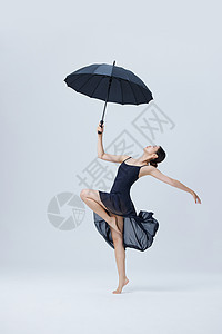 气质美女撑伞舞蹈形象图片