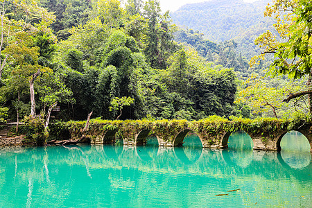 国家级风景区5A景区小七孔风景区背景