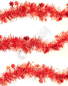 节日快乐背景中的红色花环图片