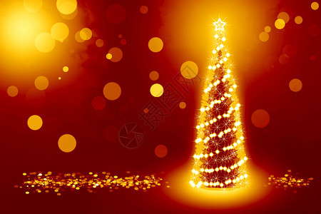 圣诞树和周围金币的最好的图片