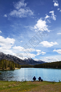 加拿大的湖图片