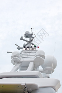 威尼斯泻湖游艇的雷达图片