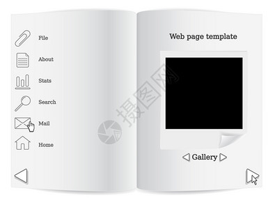 黑白网页模板背景图片