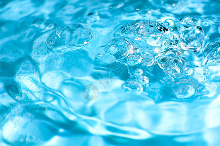 蓝色抽象水有水波纹的泡宏关图片