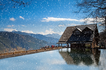 雪山登口小屋台中图片