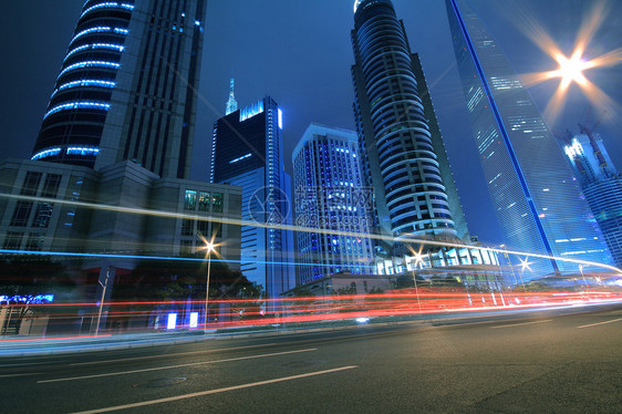 远东上海城市景观夜景图片