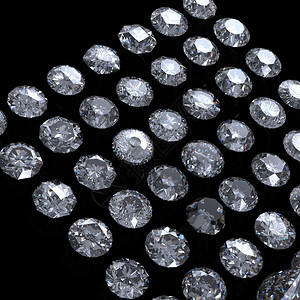钻石的集合圆形宝石的背景图片