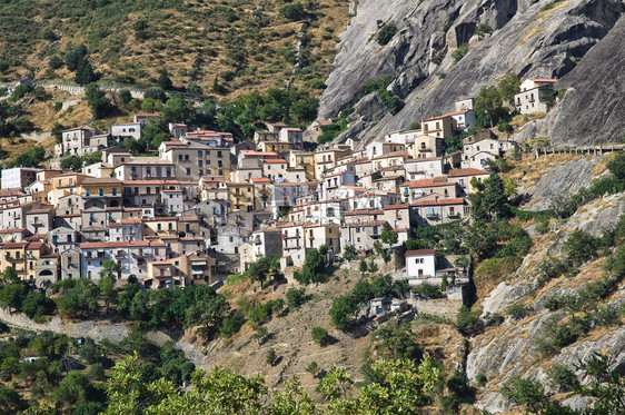 Castelmezzano全景观意大图片