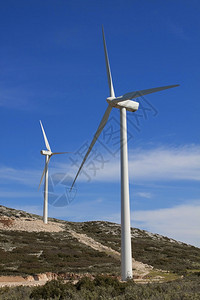 风车用作替代能源图片