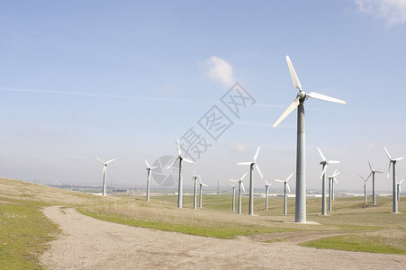 加利福尼亚州替代能源电风力发电站图片
