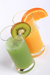 果汁的健康和丰富多彩的杯子图片