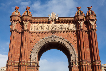 凯旋门是西班牙巴塞罗那的拱门结构图片