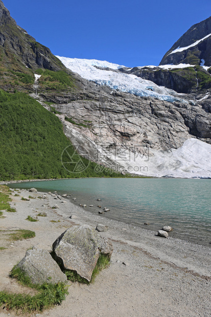 挪威Jostedalsbreen冰川的图片