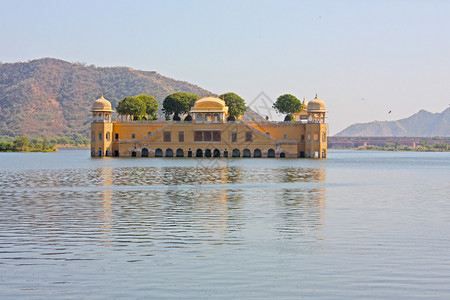 印度拉贾斯坦邦斋浦尔曼萨加尔湖18世纪图片