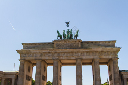 BrandenburgerTor勃兰登堡门是通往德国柏图片