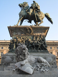 Emmanuel二世在米兰的纪念碑图片