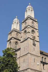 瑞士苏黎世的格罗斯蒙特教堂图片