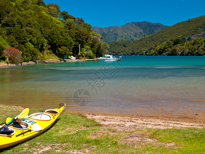 新西兰Marlborough的Kayaking是图片