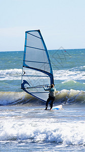 Castelldefels海滩的Kitesur图片