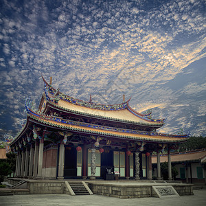 传统寺庙天空优美供adv或图片