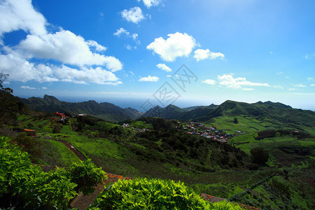 加那利群岛Tenerife山背景图片