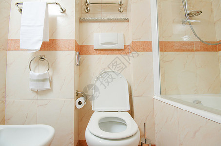 现代浴室的厕所图片