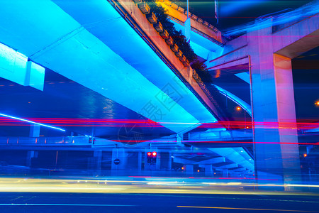 上海立交桥上海与光的交界处背景