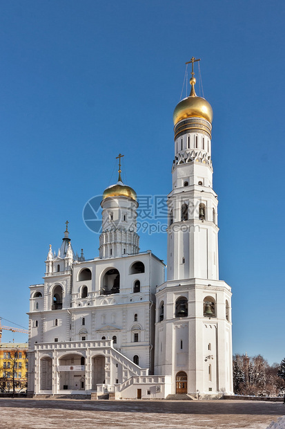 伊凡大帝钟楼是莫斯科克里姆林宫建筑群中最高的塔楼图片