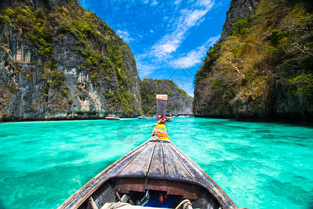 木船上披披岛泰国图片