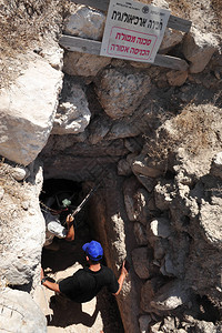 以色列古代犹太人经常居住在人工石灰图片