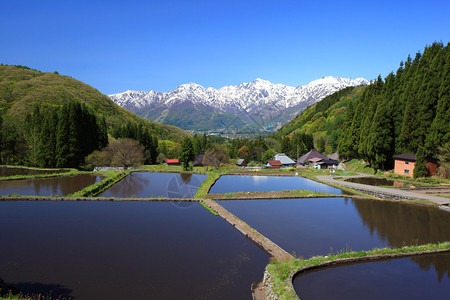 日本阿尔卑斯山和田日图片
