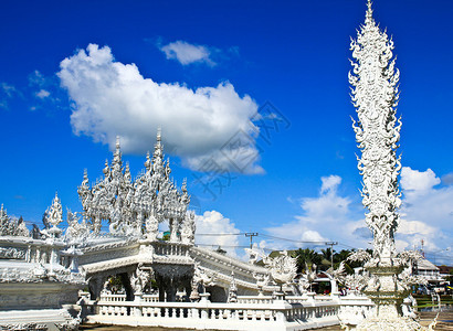 泰国清莱的泰国寺庙叫做WatRon图片