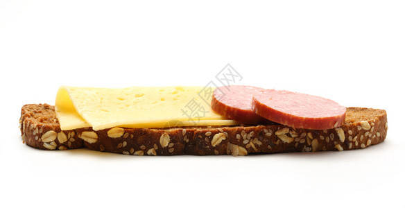 三明治配奶酪和cervelat图片