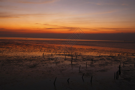 曼谷附近邦普的日落泰国图片