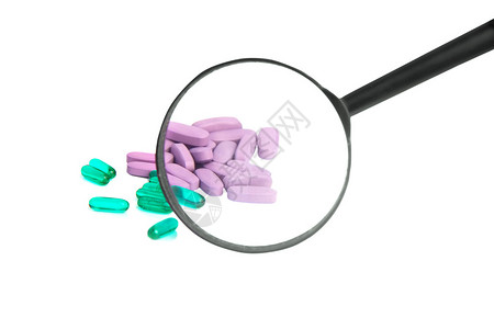 绿色和紫色药丸通图片