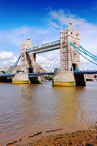 联合王国伦敦著名的塔桥图片