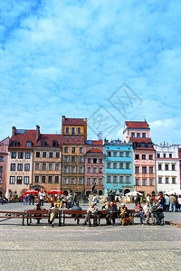 波兰华沙的城堡广场图片