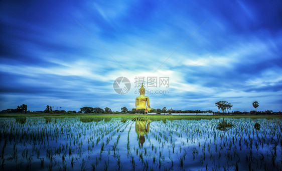 泰国最大的佛祖安忠省图片