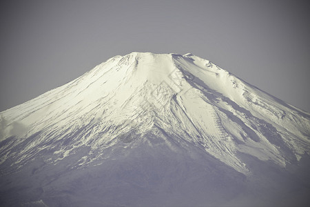 从山梨县河口湖的冬天早晨的富士山图片